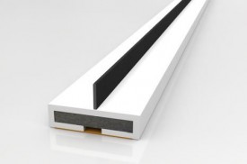 Intumescent Fire & Smoke Strip with Single Blade 2100 x 10mm White £3.09